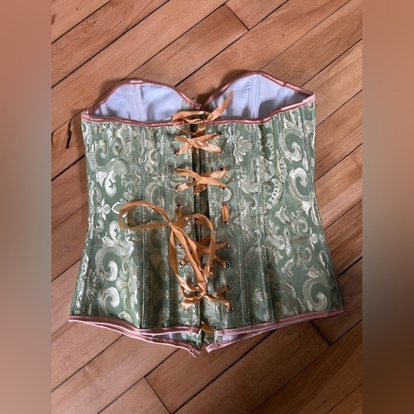 Corset fairy-core lace up under-bust elegant top - Picture 2 of 3